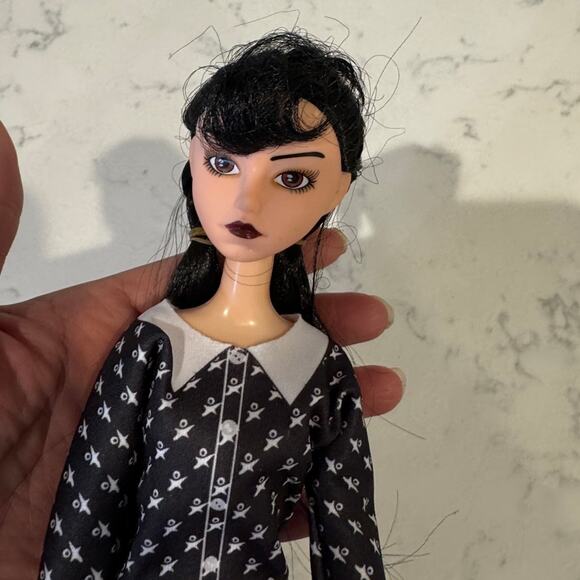 Wednesday Addams Doll 11.5” goth dark academia add to collection trinket shelf - Picture 2 of 5